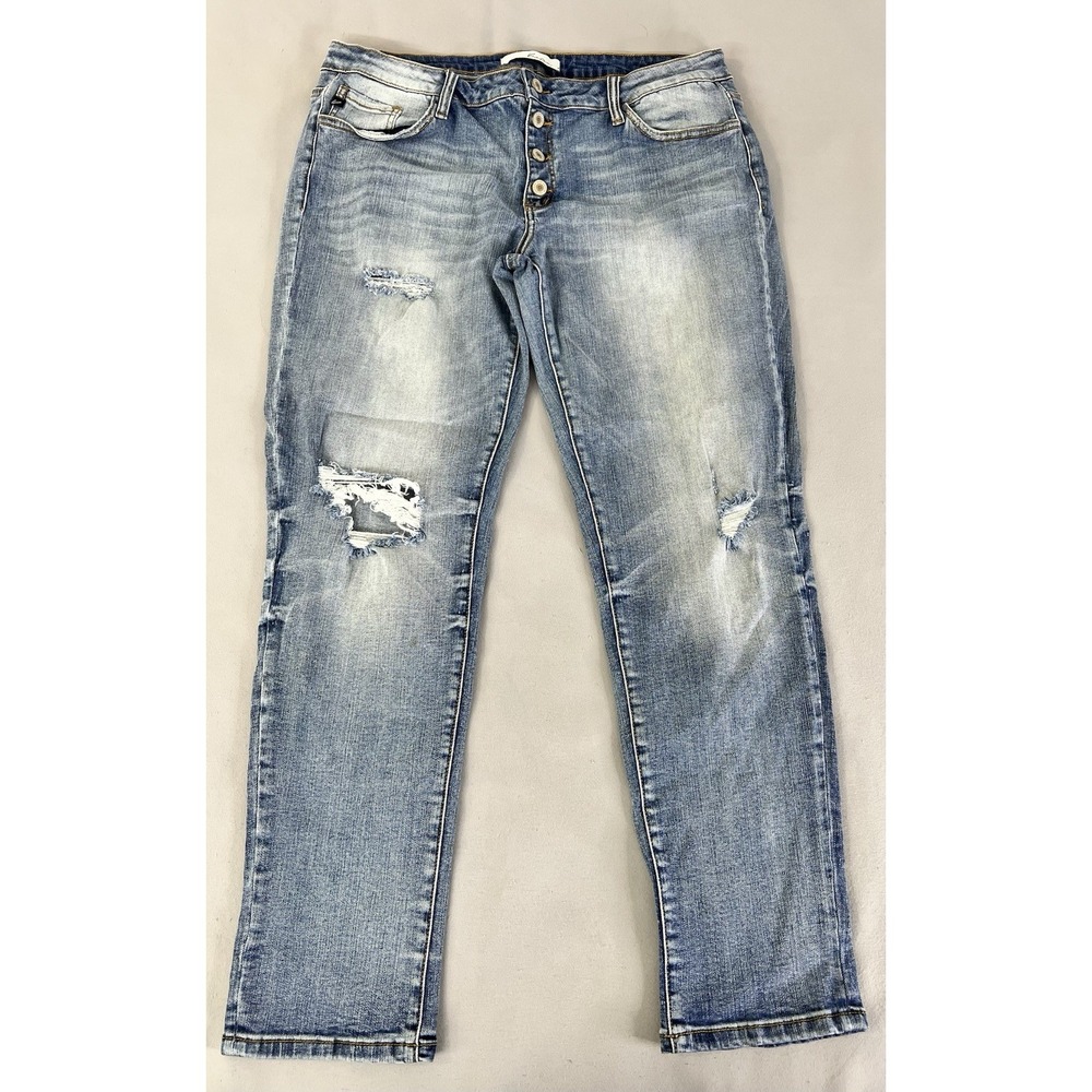 KanCan Women's Boot Cut Jeans - Faded Denim